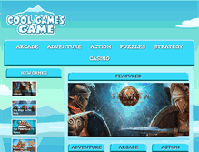 Tablet Screenshot of coolgamesgame.com